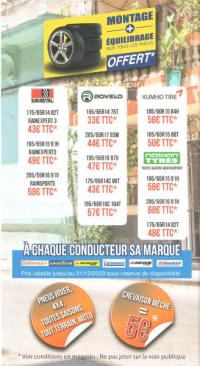 Toutes les promotions pneus 2020 chez 100% Pneu Croisy-sur-Andelle